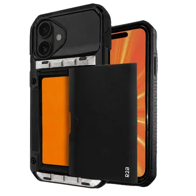 Productafbeelding van R2B Hoesje voor iPhone 16 Plus met Pasjeshouder - 4 Pasjes + Screenprotector