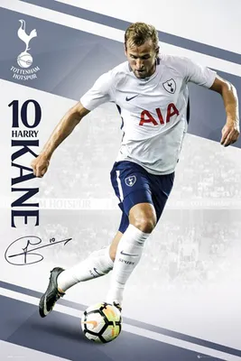 Produktbild von Fußball - Poster - Tottenham Hotspur - Kane 17/18