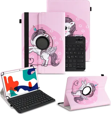 Produktbild von Schutzhülle für Lenovo Tab M10a Bluetooth Hülle Tablet Tasche QWERTZ TastaturFarben:Motiv 16