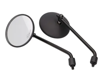 Obrázek produktu pro Sada zrcadel M8 černá kulatá hliníková 220 mm