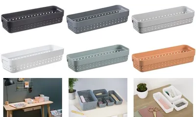 Image de plast team Corbeille empilable SEOUL ORGANIZER M, noir