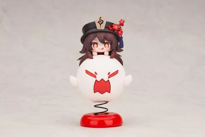 Zdjęcie produktu dla Figurka z PVC Genshin Impact Hu Tao Chibi Chara Yurayura Stand w wersji re-run, 10 cm