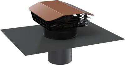 Produktbild von Dachkappe CP PERF – schiefergrau – 160 mm – Atlantic