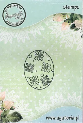 Image de Tampon - œuf de Pâques 6 - fleurs - Agateria