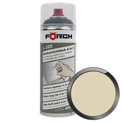 Produktbild von FÖRCH L222 Dickschichtlack 4in1 RAL 1015 HELLELFENBEIN 400ml Grundierung Rostschutz Versiegelung
