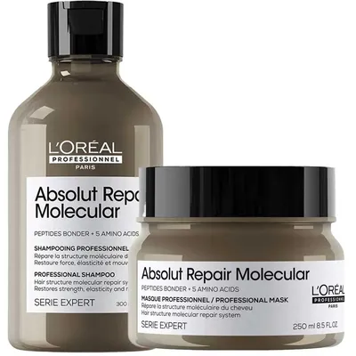 Produktbild von L'Oréal Professionnel – Absolut Repair Molecular Shampoo + Haarkur – Vorteilspack