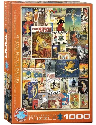 Image de EUROGRAPHICS Vintage Cycling Posters Puzzle 1000 Teile