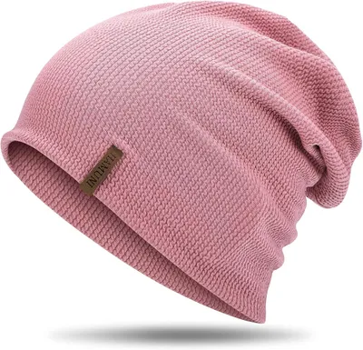 Produktbild von Slouch-Mütze für Damen und Herren – Strickmütze – Lange, elastische Beanie-Mütze