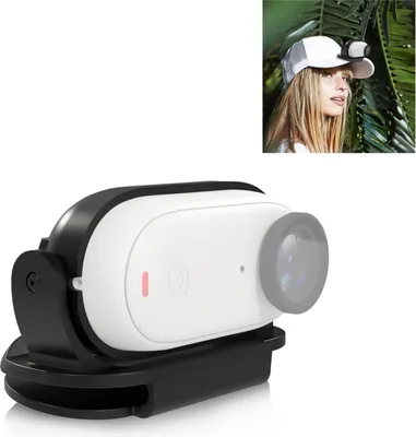 Produktbild von PULUZ PU869 Action-Kamera-Huthalterung, Clip-Halterung, Rucksackgurt-Clip, magnetische Halterung fuer Kamera, 180¡ã drehbar, kompatibel mit Insta360 GO3/GO2