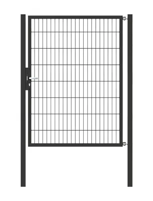 Produktbild von Alberts Einzeltor Flexo mit Zubehör, zum Einbetonieren, anthrazit, Breite 125 cm, Höhe 160 cm