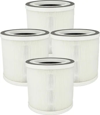 Produktbild von vhbw 4x Luftilter kompatibel mit TCL Breeva A1, A1W Luftreiniger - Kombifilter Vorfilter + HEPA + Aktivkohle