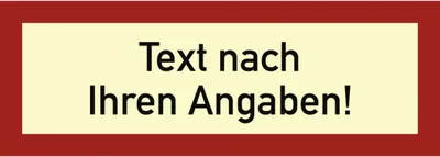 Produktbild von Dreifke® Aufkleber, Brandschutzzeichen - Text nach Ihren Angaben, Folie, nach...