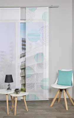 Produktbild von Vision S Schiebevorhang Digitaldruck Bambus-Optik "Neomi" 260 x 60 cm Mint