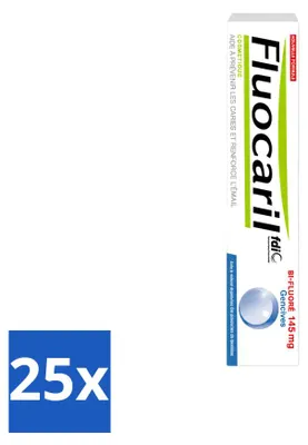 Obrázok produktu pre 25 ks zubnej pasty Fluocaril Bi-Fluoré s fluórom - 75 ml - výhodný balík
