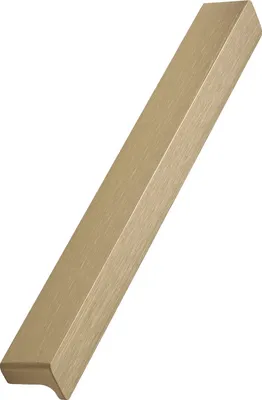 Produktbild von Furnipart Griffleiste Elan LA160mm - Möbelgriff zum Anschrauben - Schrankgriff Breite 200mm, Aluminium Messing gebürstet
