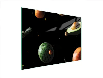 Image de Planche à découper en verre 40x30 fruits