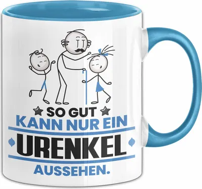 Produktbild von Urenkel Geschenk Tasse So Gut Kann Nur Ein Urenkel Aussehen Geschenkidee Kaffee-Becher (Blau)