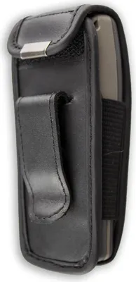 Produktbild von caseroxx Ledertasche mit Gürtelclip kompatibel mit Nokia 2300 aus Echtleder, Tasche mit Gürtelclip und Sichtfenster