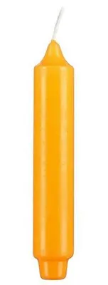 Produktbild von Stabkerzen mit Zapfenfuß Goldgelb 300 x Ø 30 mm, 6 Stück