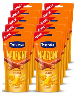 Produktbild von Tarczynski Kabanossi Cheddar gefüllt 10x 95g - Cabanossi Sticks Wurst Snack