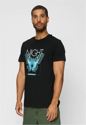 Obrázek produktu pro Pánské tričko Mr. Tee 3 Butterflies Tee black - M