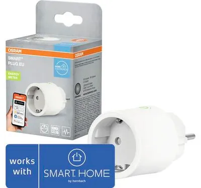 Obrázek produktu pro Zásuvka OSRAM SMART+ WiFi Matter Plug EU, 2300W, 10A, IP20, bílá, Alexa, Google Home, Apple HomeKit