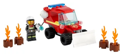 Produktbild von LEGO 60279 City Mini-Löschfahrzeug, Spielzeug mit Feuerwehrauto und Feuerwehrmann, kleines Geschenk für Mädchen und Jungen ab 5 Jahre