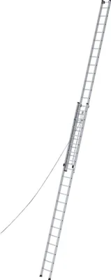 Produktbild von Günzburger Steigtechnik Sprossen-Seilzugleiter 2tlg. ohne Traverse 2 x 20 Sprossen - 021220