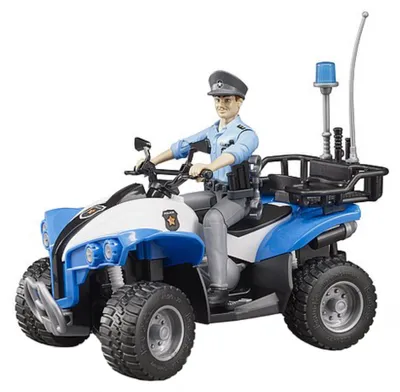 Produktbild von Bruder 63010 Polizei-Quad mit Polizistin und Ausst