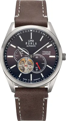 Produktbild von UMR Ruhla 80302 Automatik Herrenuhr Titan 42 mm Braun Saphirglas