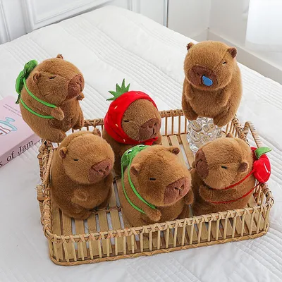 Produktbild von 6 Stš¹ck Capybara Plš¹schtier Stofftiere Plš¹schtiere 18 cm