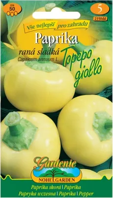 Zdjęcie produktu dla Wczesna słodka papryka warzywna TOPEPO GIALLO, żółta