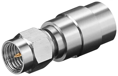Produktbild von Goobay FME-Stecker > SMA-Stecker, mit Gold-Pin, 10 Stk. im Plastikbeutel