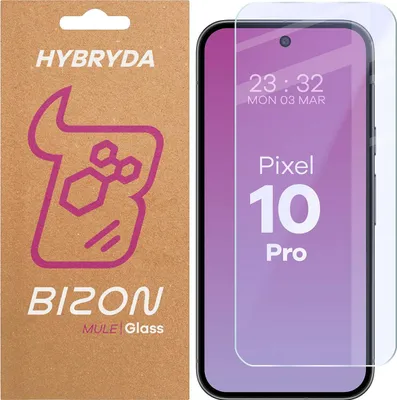 Produktbild von Flexibles Hybridglas für Google Pixel 10 Pro, Bizon Glass Mule