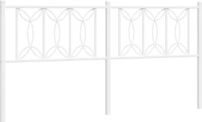 Produktbild von vidaXL Ersatz-Kopfteil Metall Weiß 180 cm