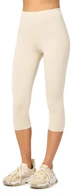 Produktbild von Merry Style Damen Leggings 3/4 aus Viskose MS10-144 (Ecru, S)