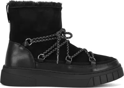 Produktbild von Damen Gefüttert Winterschuhe Isoliert Schnürboots Freizeitschuhe Enia Schwarz Gr.40