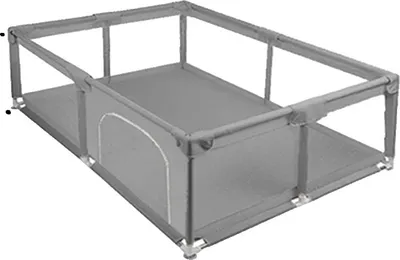 Obrázek produktu pro Dětské hřiště, bezpečné a prostorné, odolná plastová konstrukce, šedá 150 180 cm