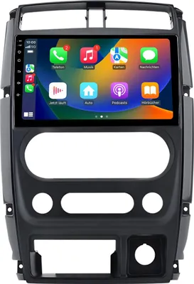 Obrázek produktu pro Android autorádio 9 palců 64 GB pro Suzuki Jimny 3 2007–2018 CarPlay Android Auto Navi Bluetooth DAB+
