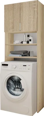 Produktbild von KIER FURNITURE Waschmaschinenschrank - 2 Regale und SchrankEiche Sonoma