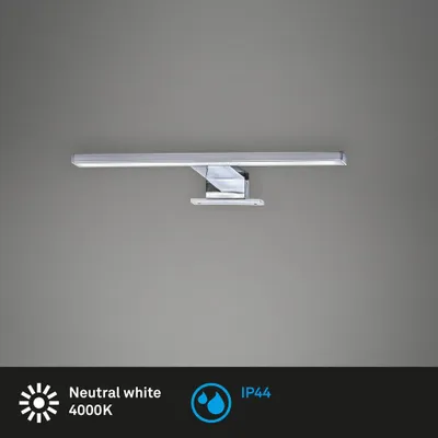 Produktbild von LED-Aufsatzleuchte - Chromfarben - Weiß - Metall - Kunststoff - mit Klemmfunktion