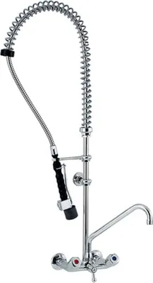 Produktbild von KBS Geschirrwaschbrause mit Schwenkhahn und LOW-Flow Brause Zweiloch Wandmontage