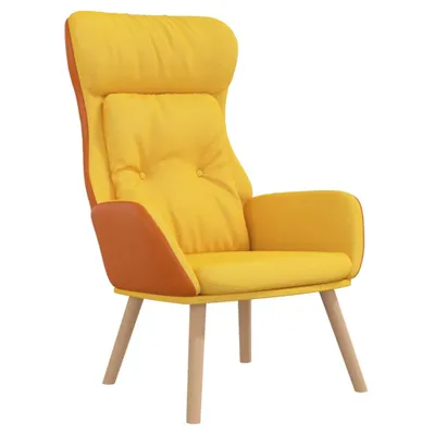 Zdjęcie produktu dla VidaXL 341308, Tkanina, Żółty, Pianka, 110 kg, 700 mm, 770 mm