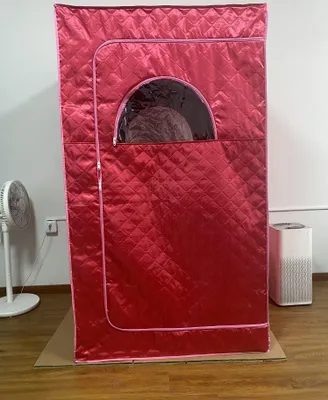 Produktbild von Tragbare Dampfsauna Home Sauna Dampfbad für Zuhause Heimsauna Sitzsauna 2 Person 100x80x170cm Rot