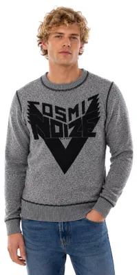 Produktbild von Diesel S-Real Felpa Herren Pullover Sweatshirt Alpaca Grau
