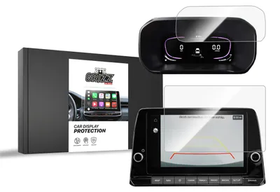 Produktbild von Keramische Autodisplayfolie 2in1 für Kia Picanto 3 8" (2023-2025), Grizz Protector