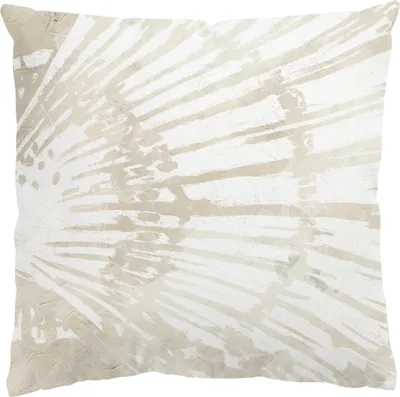 Produktbild von Dekokissen Strand draußen / Outdoor Zierkissen waschbar Design beige Maritim Sofakissen mit Füllung