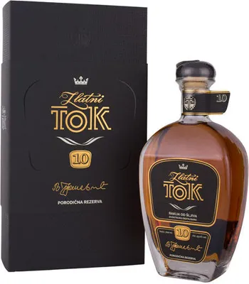 Produktbild von Zlatni tok Pflaumenschnaps 10 Jahre Alt aus Serbien 0,7L