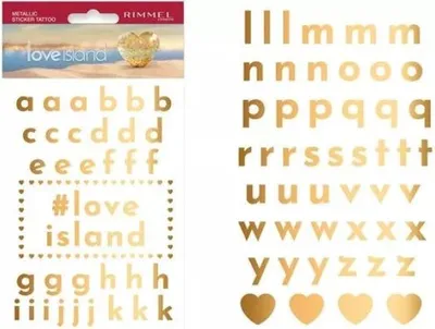 Image de Rimmel Tattooing Alphabets Island of Love