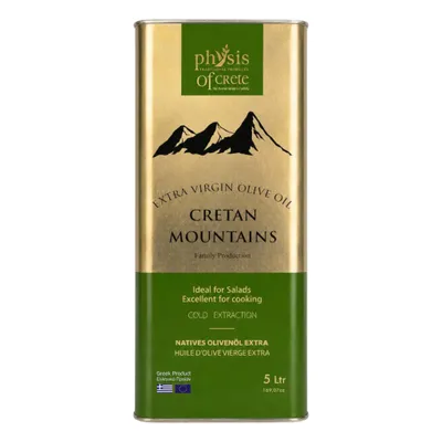 Physis of Crete Cretan Mountains Olivenöl 5L Kanister auf weißem Grund